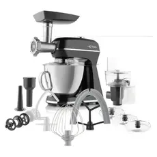 Kitchen Machine ETA Gratus Storio II 204390030, 1200W, 5 L, with meat grinder, Black, 6 image