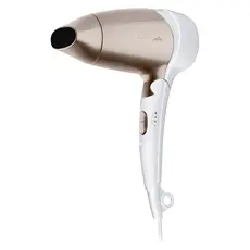 Travel Hair Dryer ETA632090020 Fenité, 1200W, Foldable Handle, White/Gold, 2 image