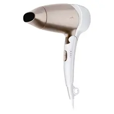 Travel Hair Dryer ETA632090020 Fenité, 1200W, Foldable Handle, White/Gold
