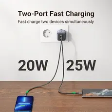 Charger UGREEN CD294 (90573) Nexode, 45W, USB-C, Gray, 3 image