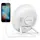 Smart Alarm Clock Moes WB-JK-AC-C Wi-Fi Wake-Up Light, Sunrise Simulation, 7 Colour Light, FM Radio, 4 Alarms, USB 5V/2A, White, 6 image