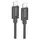 Cable Hoco X122 Benefit USB-C to USB-C, 60W, Silicone, 1 m, Black