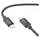 Cable Hoco X122 Benefit USB-C to USB-C, 60W, Silicone, 1 m, Black, 2 image