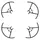 Drone Propeller Guards DJI Tello Propeller Guards, 2 Pairs, Black