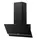 Cooker Hood Midea MH90AN1005GB, 90 cm, Angled, 800 m³/h, Touch and Gesture Control, LED, Black Glass, 3 image