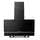 Cooker Hood Midea MH90AN1005GB, 90 cm, Angled, 800 m³/h, Touch and Gesture Control, LED, Black Glass, 4 image