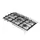 Gas Hob Midea MG9005TX, 5 Burners, 86 cm, Triple Crown WOK, Cast Iron Grates, Stainless Steel, 6 image