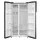 Refrigerator Midea MERS530FGE02 Side by Side, 548 L, Total No Frost, Inverter, E, Inox, 2 image