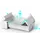 Smart Cat House UBTech UCAT C31, Smart Cat Litter Box, White, 2 image