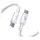 USB Cable Baseus New Braided Fast Charging Cable USB-C to USB-C 100W 1m E0426V01, Moon White, 2 image