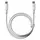 USB Cable Baseus New Braided Fast Charging Cable USB-C to USB-C 100W 1m E0426V01, Moon White