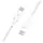 USB Cable Belkin BoostCharge USB-C to USB-C Braided Cable 100W 2M CAB014bt2MWH, White, 4 image