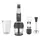 Hand Blender Set Fakir Speed Lucca 41004814, 1000W, Turbo, 500 ml Chopper, 900 ml Beaker, Black/Silver