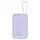 Power Bank CANYON OnPower 101 CNS-CPB101PU, 10000mAh, PD 22.5W, Built-in USB-C Cable, Purple, 4 image