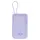 Power Bank CANYON OnPower 101 CNS-CPB101PU, 10000mAh, PD 22.5W, Built-in USB-C Cable, Purple