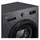 Washing Machine LG F2Y2HYP6J.AMBQME3, 7 kg, 1200 rpm, Inverter Direct Drive, LG ThinQ Wi-Fi, Middle Black, 3 image