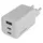 Wall Charger CANYON CU65ACC CNS-CUW65ACC, GaN 65W, 2x USB-C PD + 1x USB-A QC, EU, White, 2 image