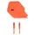 Charger Ttec 2SCG20LNT SmartCharger GaN 20W PD, USB-C + USB-C to Lightning cable, 120 cm, Neon Orange