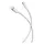 USB Cable Xiaomi 3A Braided USB-C to USB-C Cable, 1m, 3A, PD3.0, White, 2 image