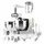 Kitchen Machine ETA Gustus IV Maximus 412890030, 1200W, 5.5 L, with meat grinder and blender, White/Grey, 6 image