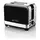 Toaster ETA 916690020 Storio, 930W, 2 Slices, 7 Levels, Retro Design, Black