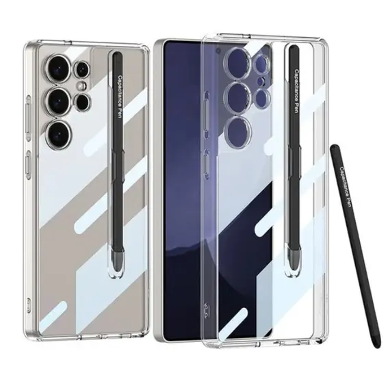 TVC GKK For Samsung Galaxy S25 Ultra Case Crystal Clear TPU+PC Shockproof Phone Cover - Transparent
