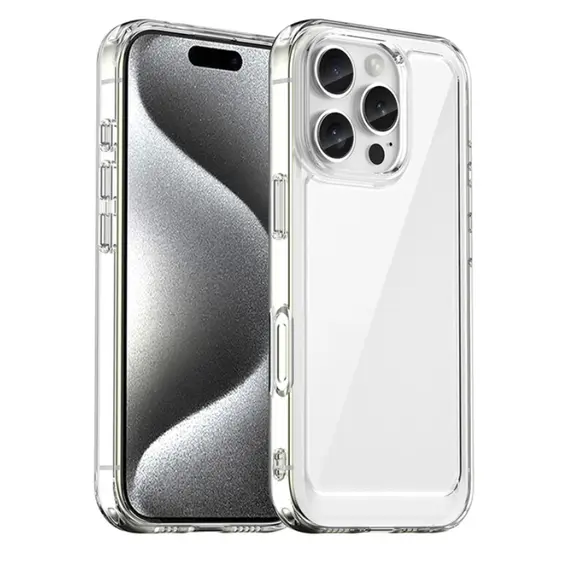 Mobile Case TVC iPhone 16 Pro Max Case TPU + Acrylic Clear Back Cover