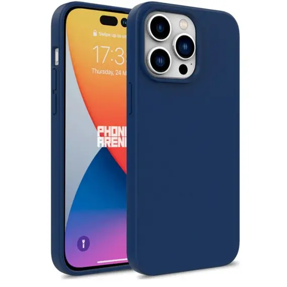 TVC iPhone 16 Pro Max Case Compostable Phone Cover Made of TPU and Wheat Straw - Dark Blue
