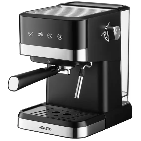 Coffee machine Ardesto YCM-E1700, 1050W, 1.5L, Coffee Machine, Black/Silver