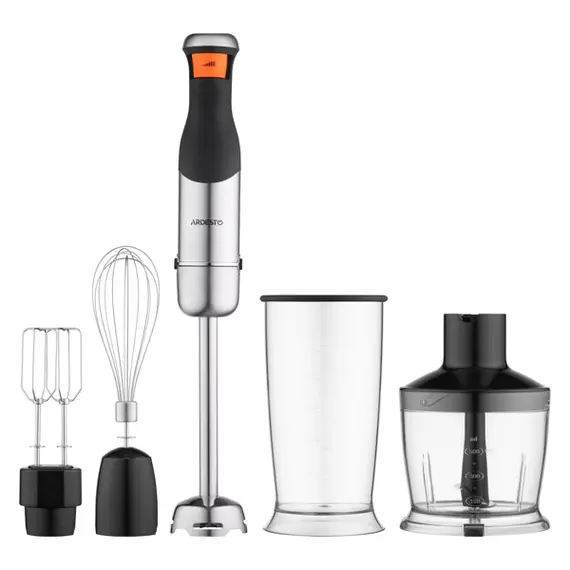 Hand Blender Ardesto HBG-800DWHCHC, 800W, 600ML, Hand Blender, Black/Silver
