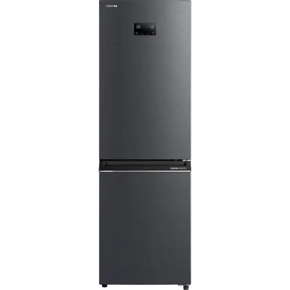 Refrigerator Toshiba GR-RB449WE-PMJ(06) - Bottom FRZ, 186x60x66, 338 Liters, BIG Display, Silver