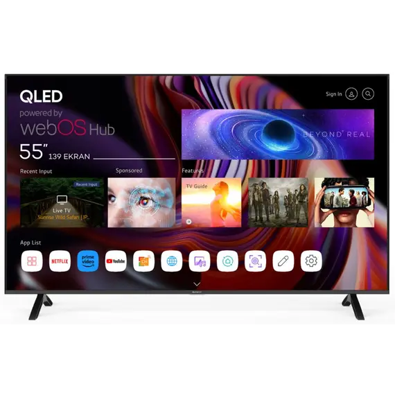 ტელევიზორი SUNNY 55'' SN55QUPRL QLED WebOS TV