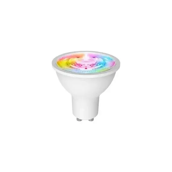 Smart Bulb Moes ZB-TD5-RCW-GU10-MS, ZigBee 3.0, GU10, 5W, 345 lm, RGB + 2200-6500K, Dimmable, White