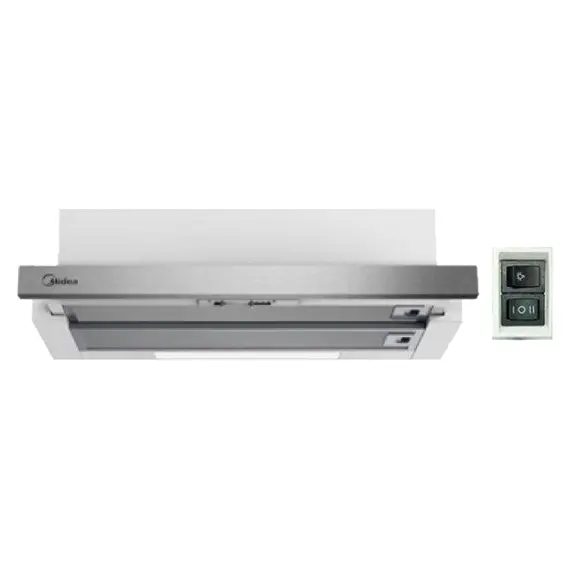 Built-in Cooker Hood Midea MH60P303X, 60 cm, Telescopic, 550 m³/h, 2 Motors, Stainless Steel