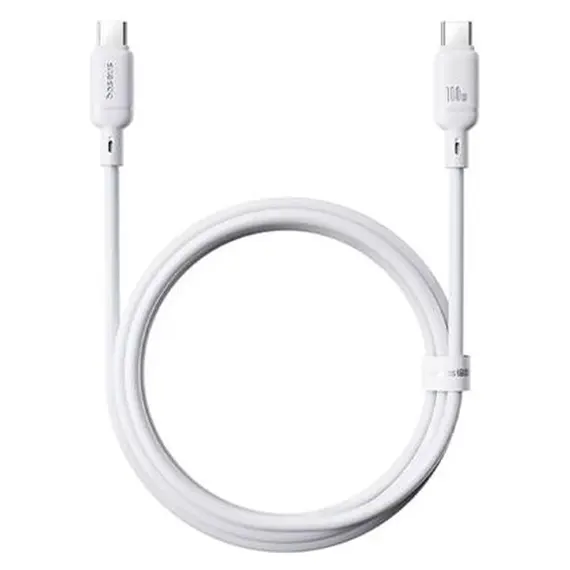 Cable Baseus P10377704213-00 Silky Series Fast Charging Cable Type-C to Type-C 100W 1m Moon White