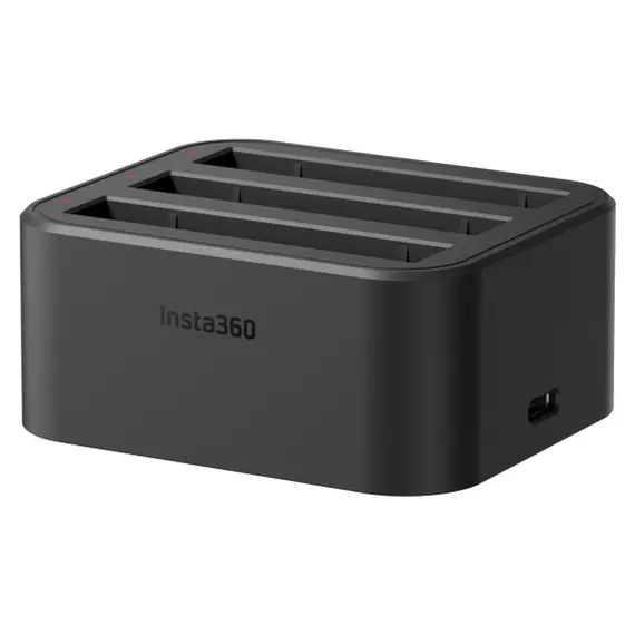 Charging Hub Insta360 X3 Fast Charge Hub, Charges 3 Batteries Simultaneously, 12V/3A PD