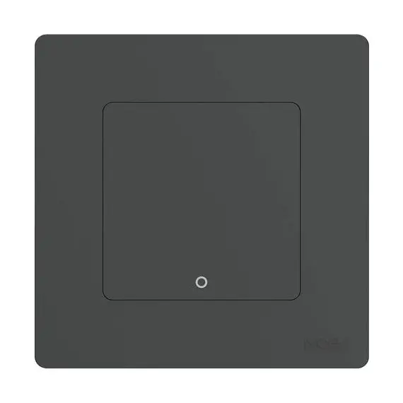 Smart Switch Moes WS-SR-EU1-L-GY-MS Wi-Fi Star Ring Smart Light Push Button Switch, 1 Gang, Grey