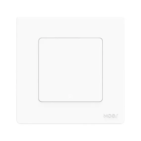Smart Switch Moes WS-SR-EU1-L-WH-MS Wi-Fi Star Ring Smart Light Push Button Switch, 1 Gang, White