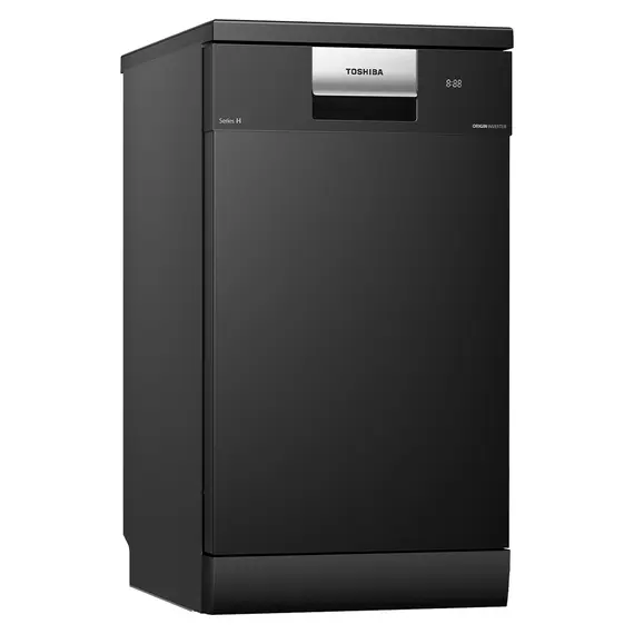 Dishwasher Toshiba DW-10F4(B)-CIS, 10 Place Settings, 8 Programs, Inverter, 45 cm, Black