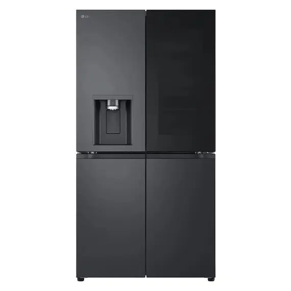 Refrigerator LG GR-X24FFCAB.AEVQMER Side-by-Side, 427 L, No Frost, Inverter, Dispenser, InstaView, Door-in-Door, Dark Grey