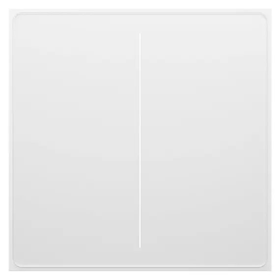 Smart Switch Moes WS-SF-EU2-WH-MS Star Feather Wi-Fi Smart Switch, 2 Gang, Neutral Wire, White