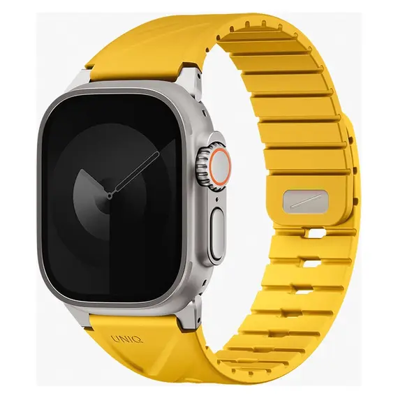 Smart Watch Strap Uniq Fluo Dual-Secure Apple Watch 49/46/45/44/42/41/40mm, Silicone, Marine Blue