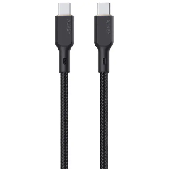 USB Cable AUKEY CB-KCC102 USB-C to USB-C 100W 1.8m Kevlar Braided USB 2.0 Cable Black