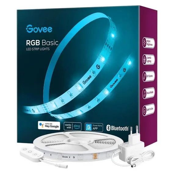 Lighting Govee H615A3A3 Smart RGB LED Strip 5m, Wi-Fi, Bluetooth, Alexa, Google Assistant