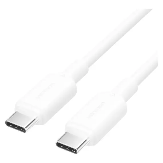 Cable Vention TRCWF USB 2.0 Type-C 60W PD Cable 1m White