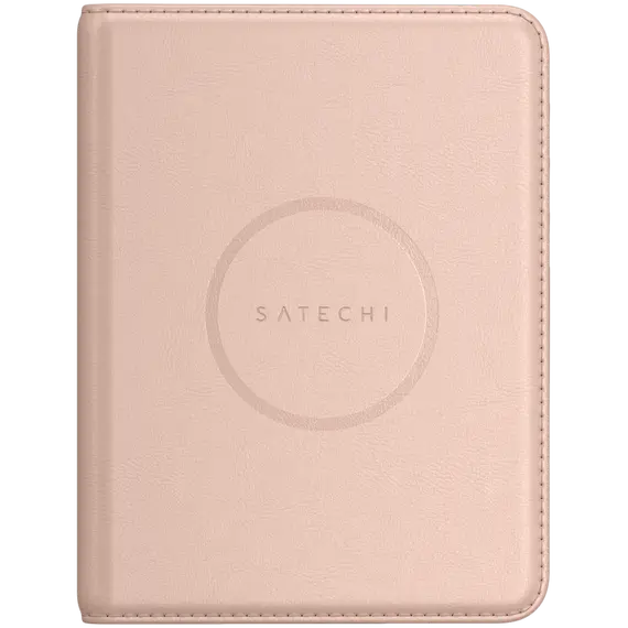 Passport Cover Satechi Vegan-Leather FindAll Passport Cover ST-VPCR, Apple Find My, RFID Protection, Wireless Charging, Desert Rose