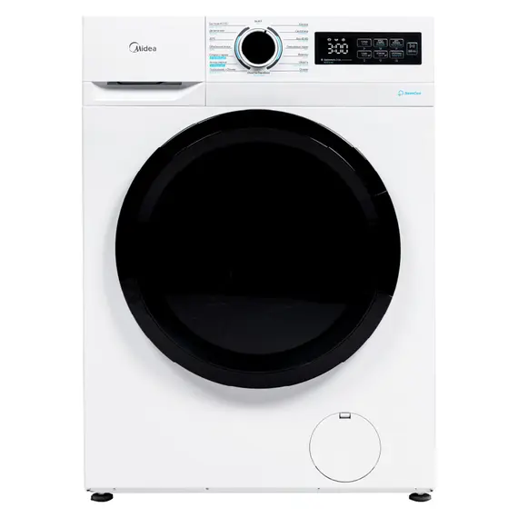 Washing Machine Midea MF110W70B/W, 7 kg, 1200 rpm, A+, 14 Programs, Steam Wash, White