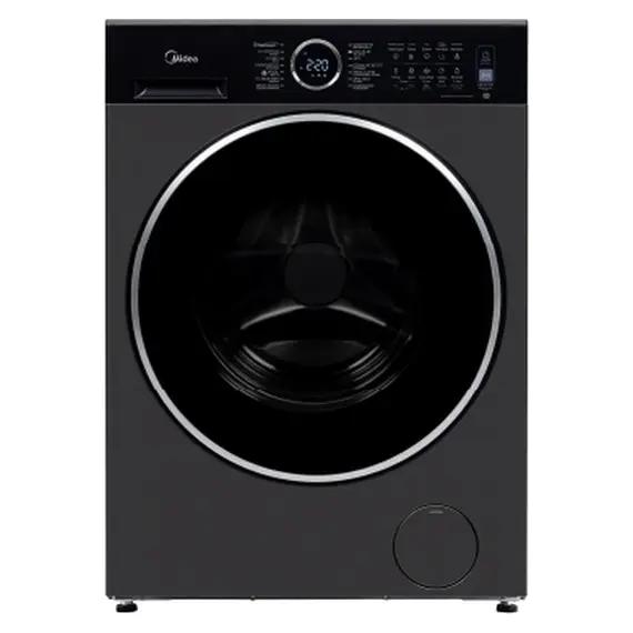 Washing Machine Midea MF205W100WB/T, 10 kg, 1400 rpm, BLDC Inverter, Steam, 14 programmes, Titanium