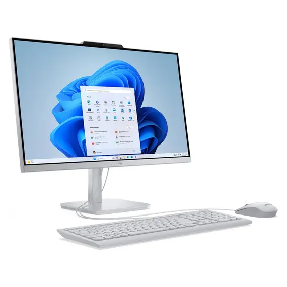 All-in-One PC Lenovo F0JN0042RK A100, 23.8" FHD IPS, Intel N100, 8GB, 256GB SSD, Win 11 Home, Cloud Grey