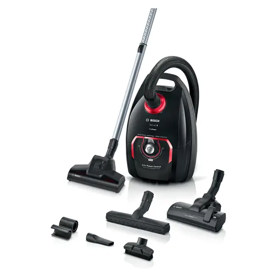 Bagged Vacuum Cleaner Bosch BGL8POW3A Serie 8 ProPower, 890W, 5 L, HEPA, Black